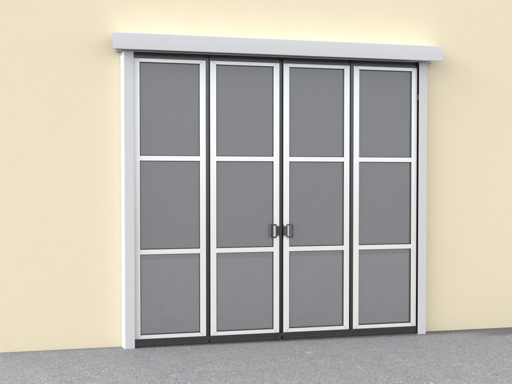 Монтаж на внешней стороне стены подходит в том случае, когда условия внутри здания более жесткие, чем снаружи или при дефиците свободного пространства внутри здания.